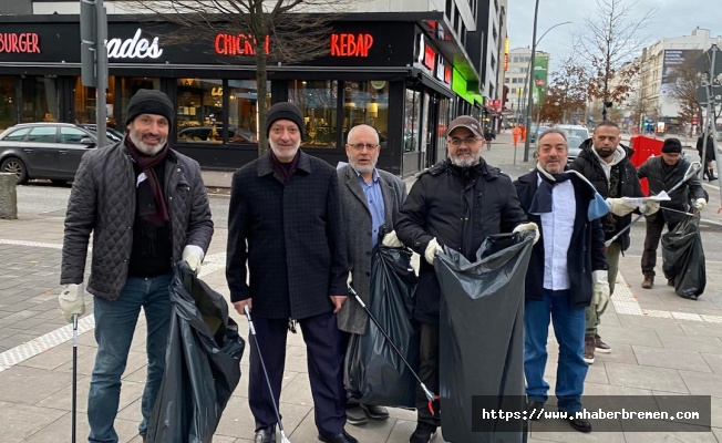 Hamburg'da Türklerden örnek davranış